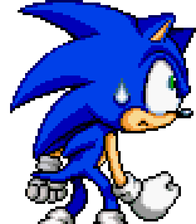Blue sweatdrop!